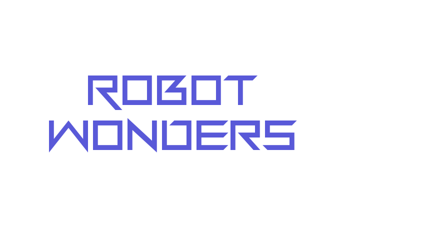 Robot Wonders Font Download