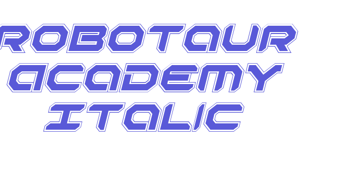 Robotaur Academy Italic Font Download