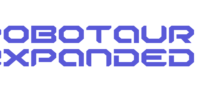 Robotaur Expanded Font Download