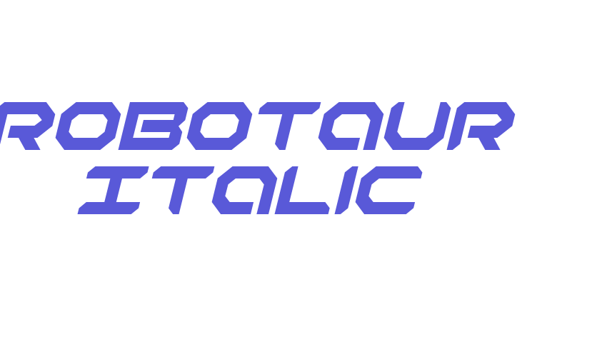 Robotaur Italic Font