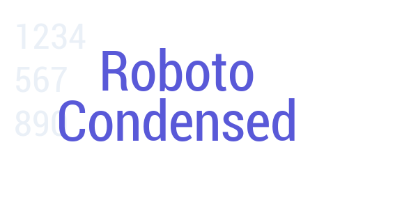 Roboto Condensed font free