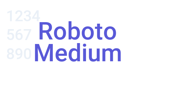 Roboto Medium font free