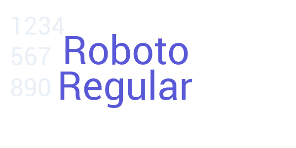 Roboto Regular font free