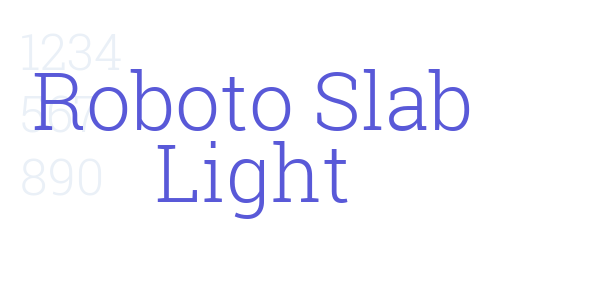 Roboto Slab Light font free