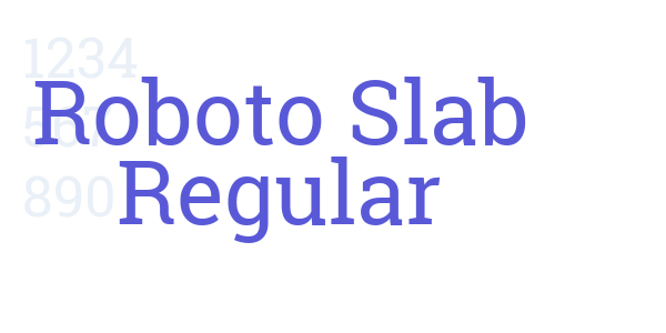 Roboto Slab Regular font free