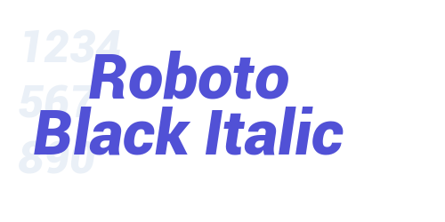 Roboto Black Italic-font-download