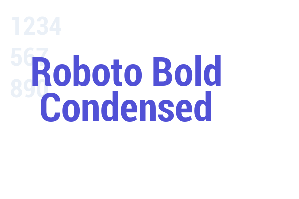 Roboto Bold Condensed