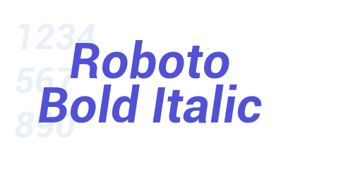 Roboto Bold Italic-font-download