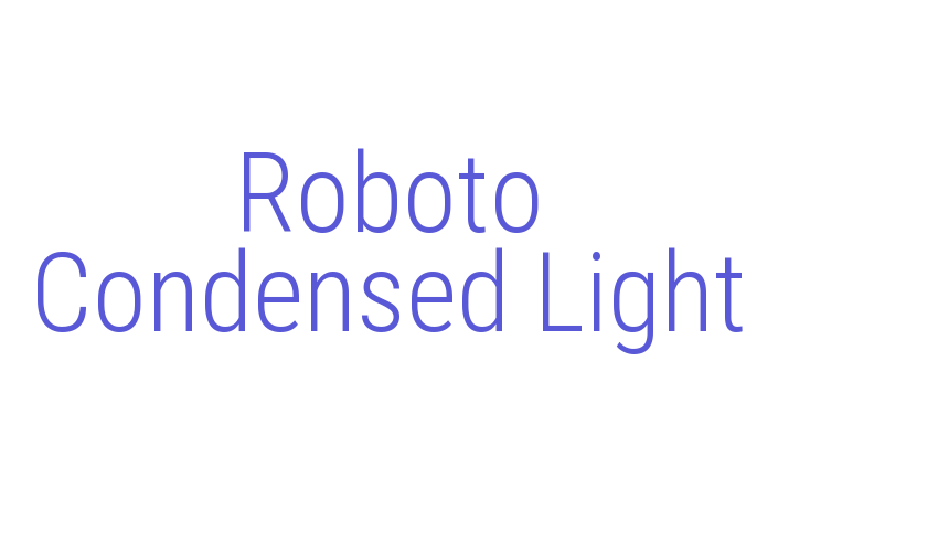 Roboto Condensed Light Font Download