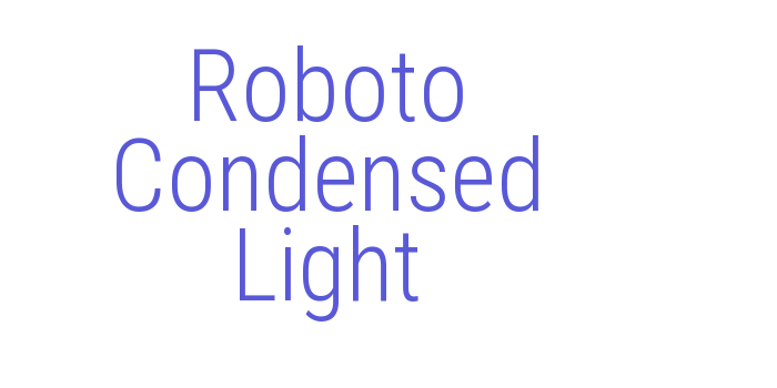 Roboto Condensed Light Font Download