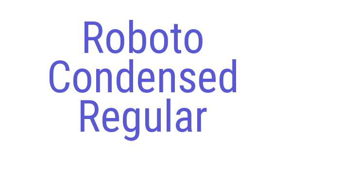 Roboto Condensed Regular Font Download