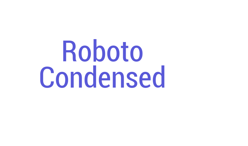 Roboto Condensed Font Download