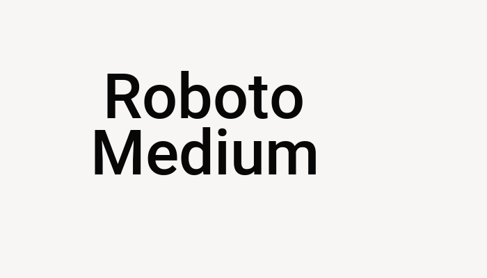 Roboto Medium font download