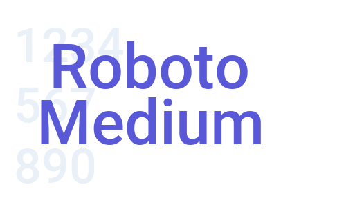 Roboto Medium Font