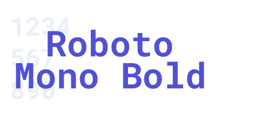 Roboto Mono Bold