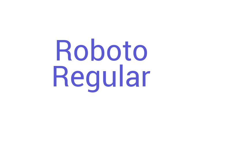 Roboto Regular Font Download