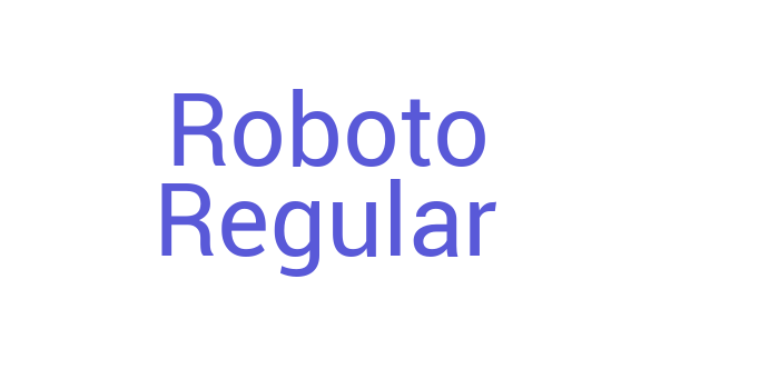 Roboto Regular Font Download