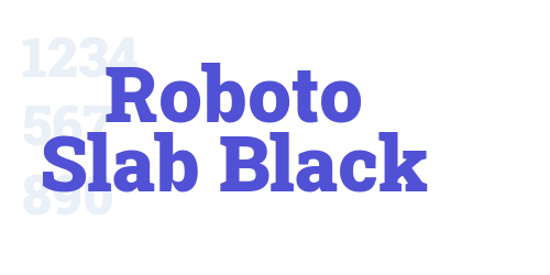 Roboto Slab Black-font-download