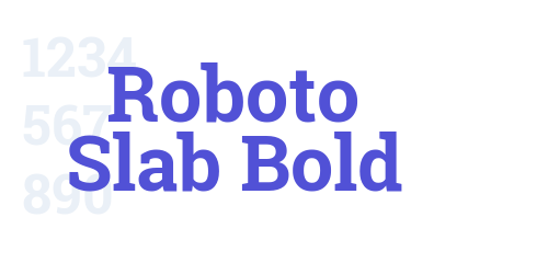 Roboto Slab Bold