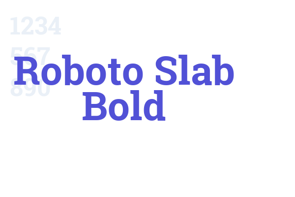 Roboto Slab Bold