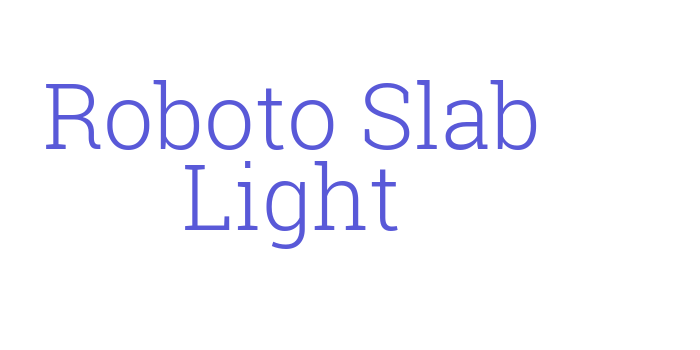 Roboto Slab Light Font Download