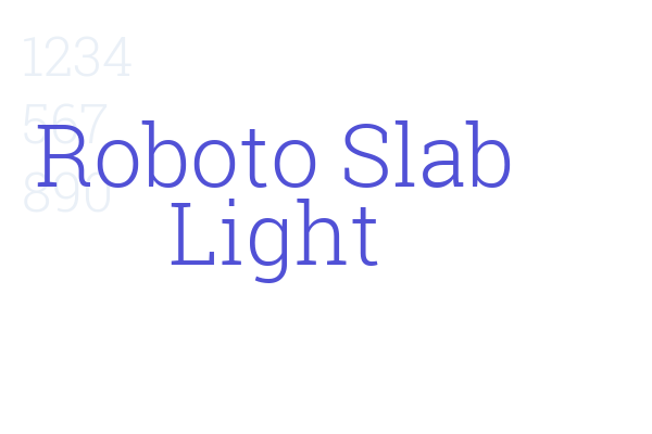 Roboto Slab Light