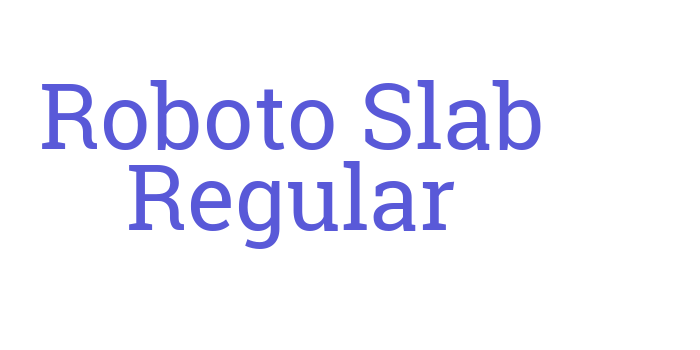 Roboto Slab Regular Font Download