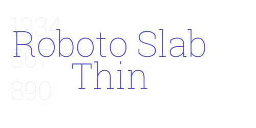 Roboto Slab Thin-font-download