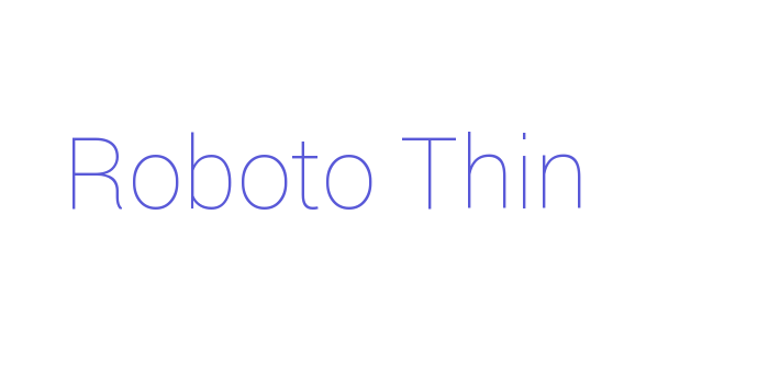 Roboto Thin Font Download