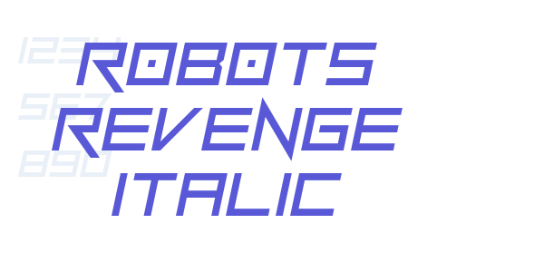 Robots Revenge Italic font free