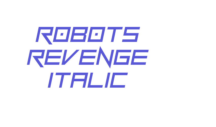 Robots Revenge Italic Font