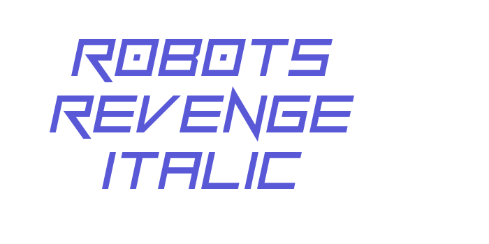 Robots Revenge Italic Font Download