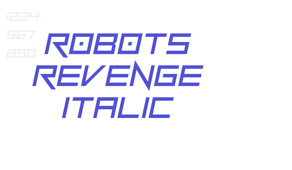 Robots Revenge Italic-font-download