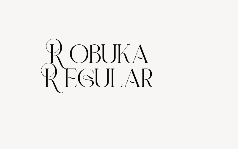 Robuka Regular Font