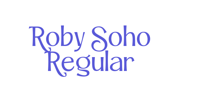 Roby Soho Regular Font Download