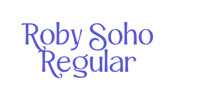 Roby Soho Regular Font