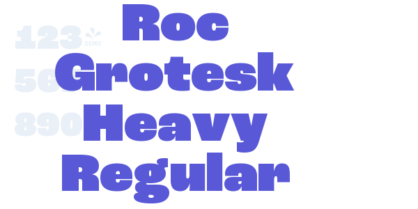 Roc Grotesk Heavy Regular font