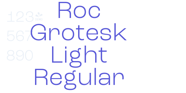 Roc Grotesk Light Regular font