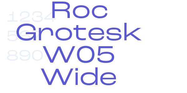 Roc Grotesk W05 Wide font