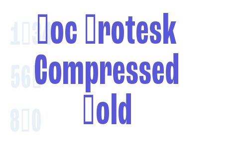 Roc Grotesk Compressed Bold Font Download