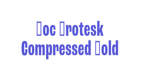 Roc Grotesk Compressed Bold Font Download