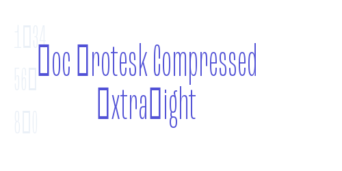 Roc Grotesk Compressed ExtraLight-font-download