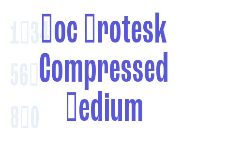 Roc Grotesk Compressed Medium Font Download