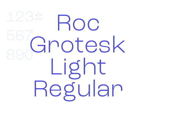 Roc Grotesk Light Regular