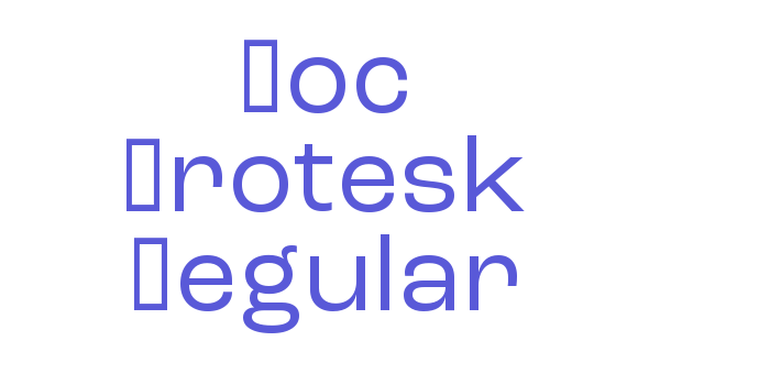 Roc Grotesk Regular Font