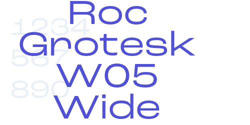 Roc Grotesk W05 Wide-font-download
