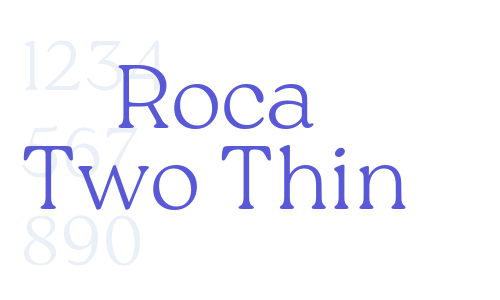 Roca Two Thin Font