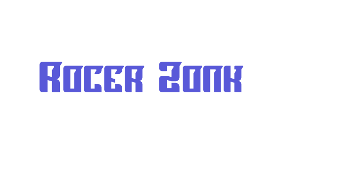 Rocer Zonk Font Download