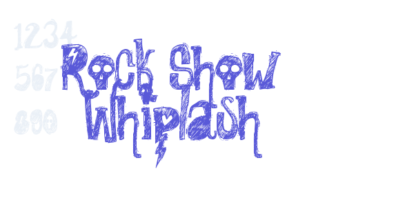 Rock Show Whiplash font free