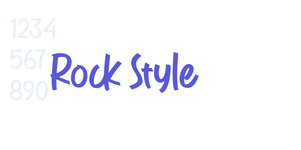 Rock Style font